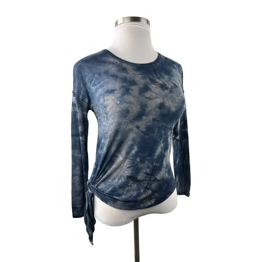 Lululemon To The Point Long Sleeve Top Size 4 Tie Dye Lightweight Active Lounge - Picture 15 of 16
